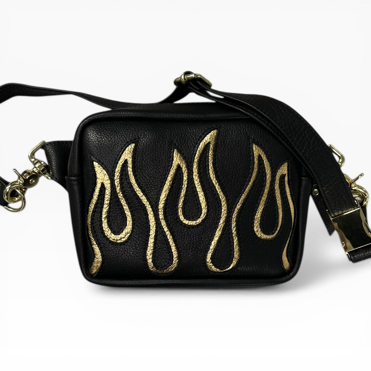Wildfire Belt Bag - Black and Gold