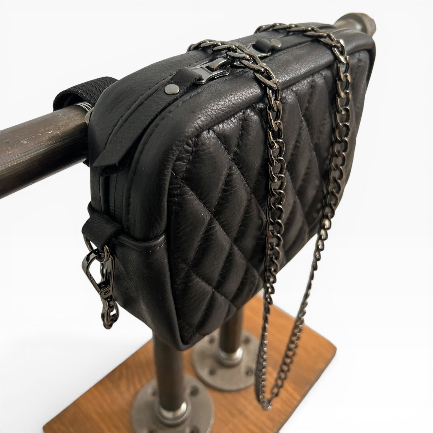 Diamond Stitch Bar Bag
