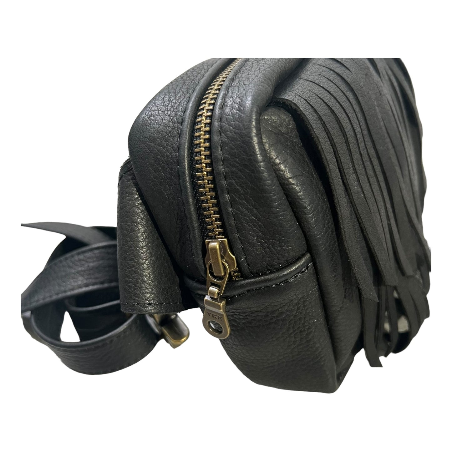 Fringe Belt Bag - Black